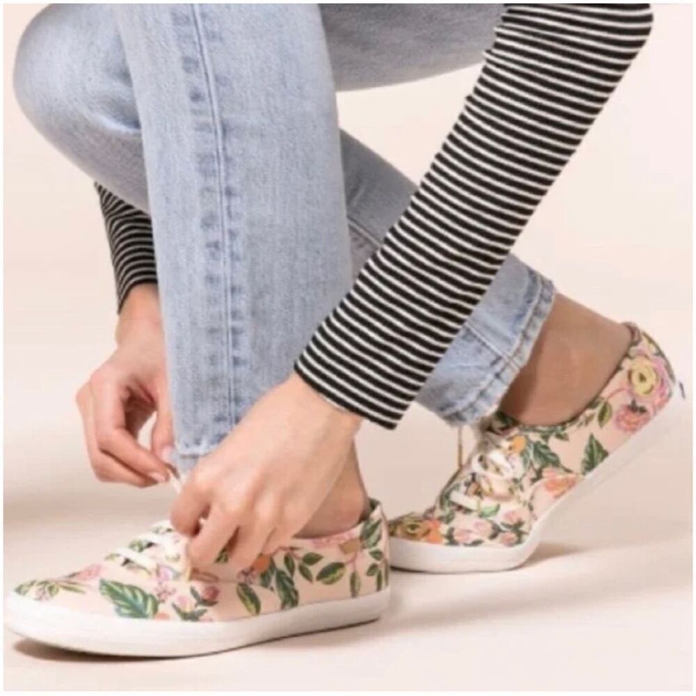 Rifle Paper x Keds Champion in Jardin Paris Pink Size 6